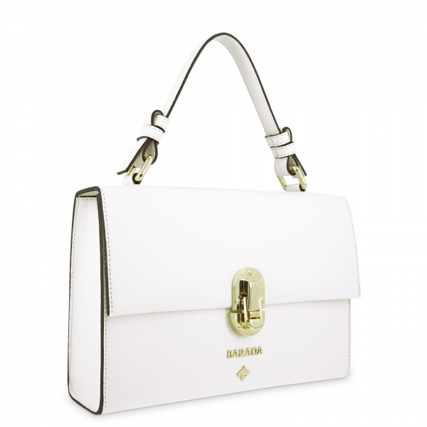 Handbag in Calf leather and White colour