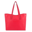Leather Shopping Bag in Red Color - Barada
