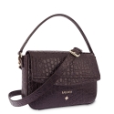 Shoulder Bag in Cow Leather (Crocodile Print) and Brown color