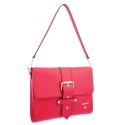 Shoulder Bag in Cow Leather and Red color