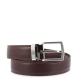 Leather Belt, Barada C1-AL02 in Leather brown color