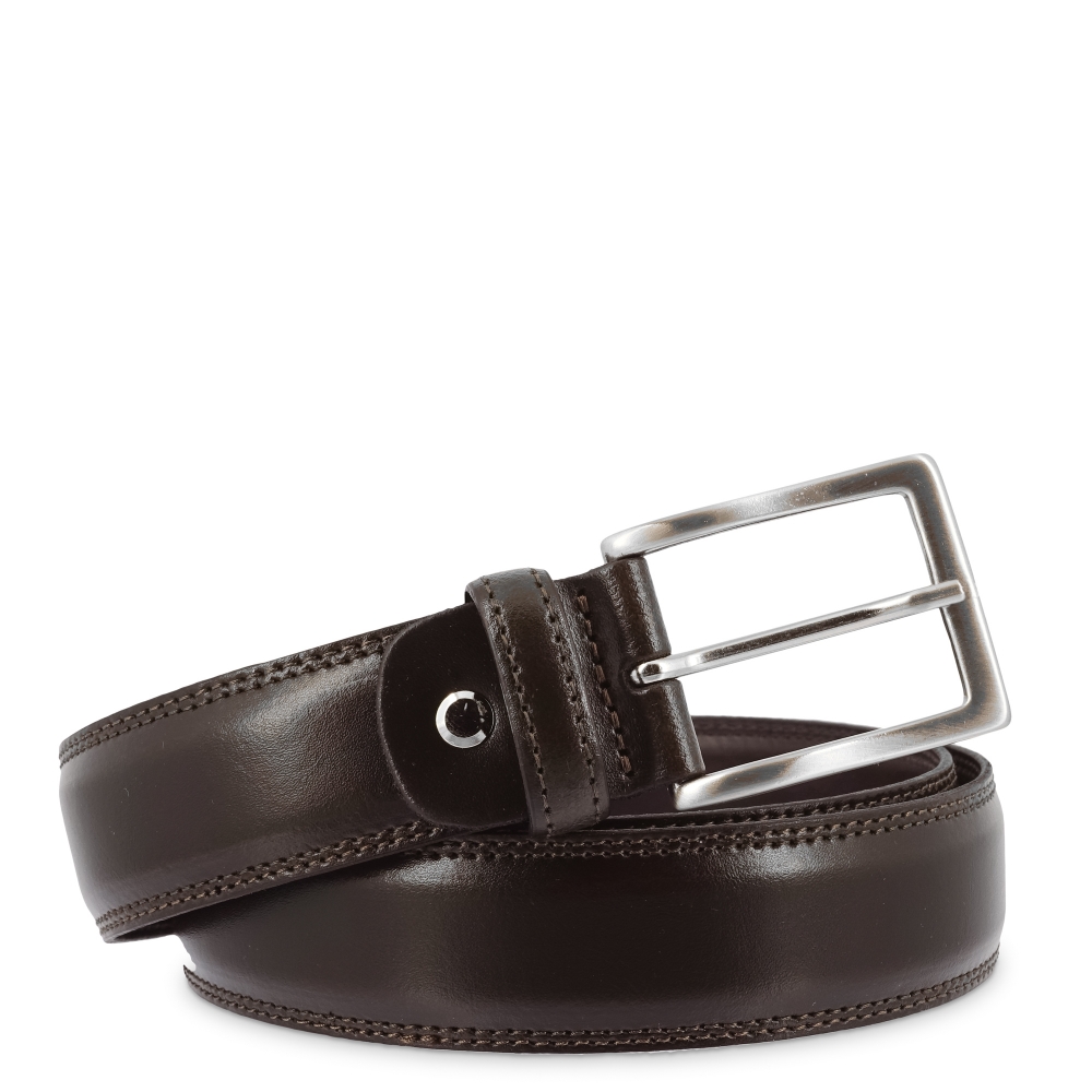 Leather Belt, Barada C2-TE05 in brown color