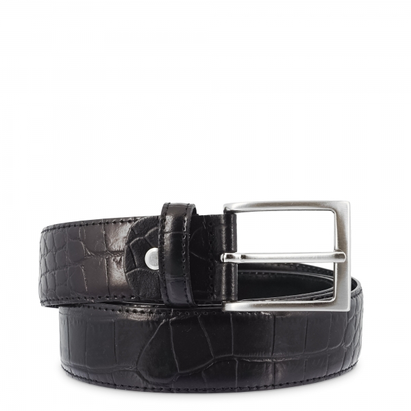Leather Belt, Barada C3-CO00 in black color
