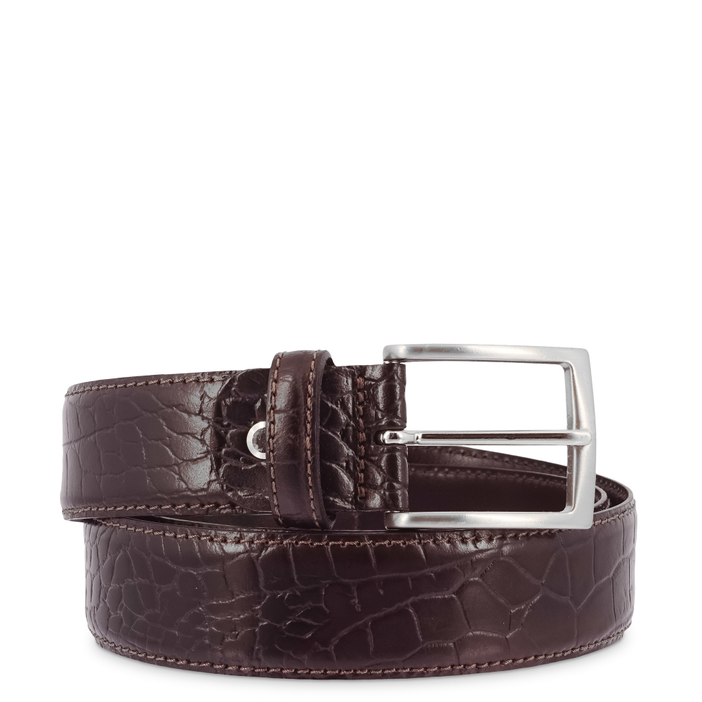 Leather Belt, Barada C3-CO05 in brown color