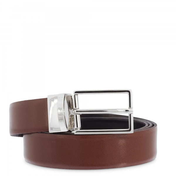 Leather belt, Barada C4-RE05-00 Reversible Brown/ Black colour