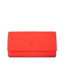 Flap Over Wallet in Calf Leather
