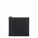 Leather Clip Wallet for men in Black color