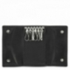 Leather Keyring Wallet for men in Black color