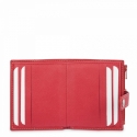 Leather Wallet Card Holder unisex in Red color