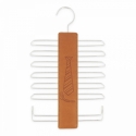 Tie Holder in Tan Leather color