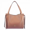 Shoulder Bag in Cow Leather and Tan color