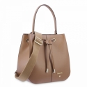 Top Handle Handbag in Cow Leather and Tan color