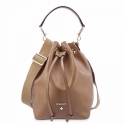 Top Handle Handbag in Cow Leather and Tan color