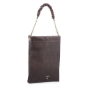Shoulder Bag in Cow Leather and Brown color