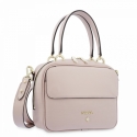 Top Handle Handbag in Cow Leather and Pink color