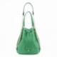 Wristlet Bag in Leather and Green color