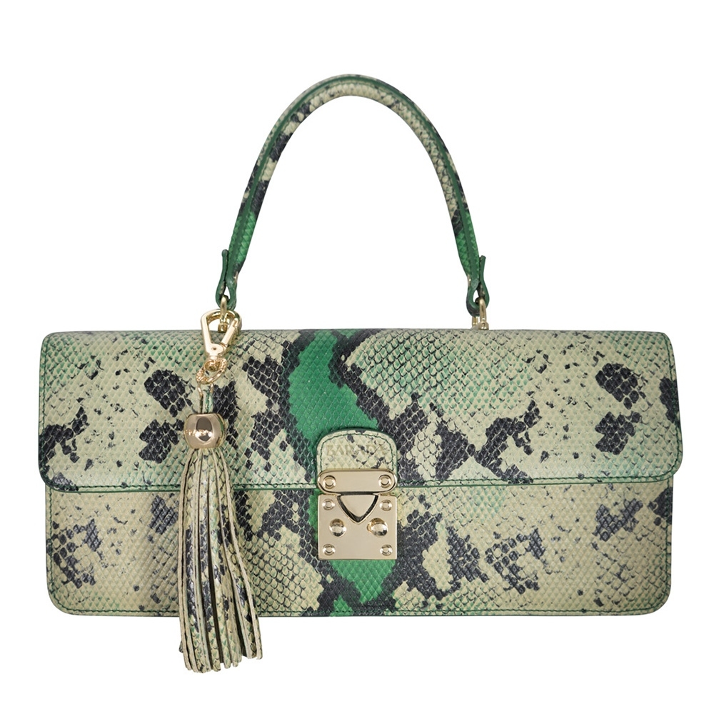 Hand bag from our Thais collection in Calf Leather (snake print)