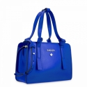Mini Bag in Leather and Electric blue color