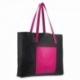 Shopping bag and Black/Fuchsia color