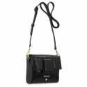 Cross Body Bag in Leather (animal print) and Black color
