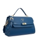 Top handle handbag in leather