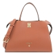 Handbag in leather
