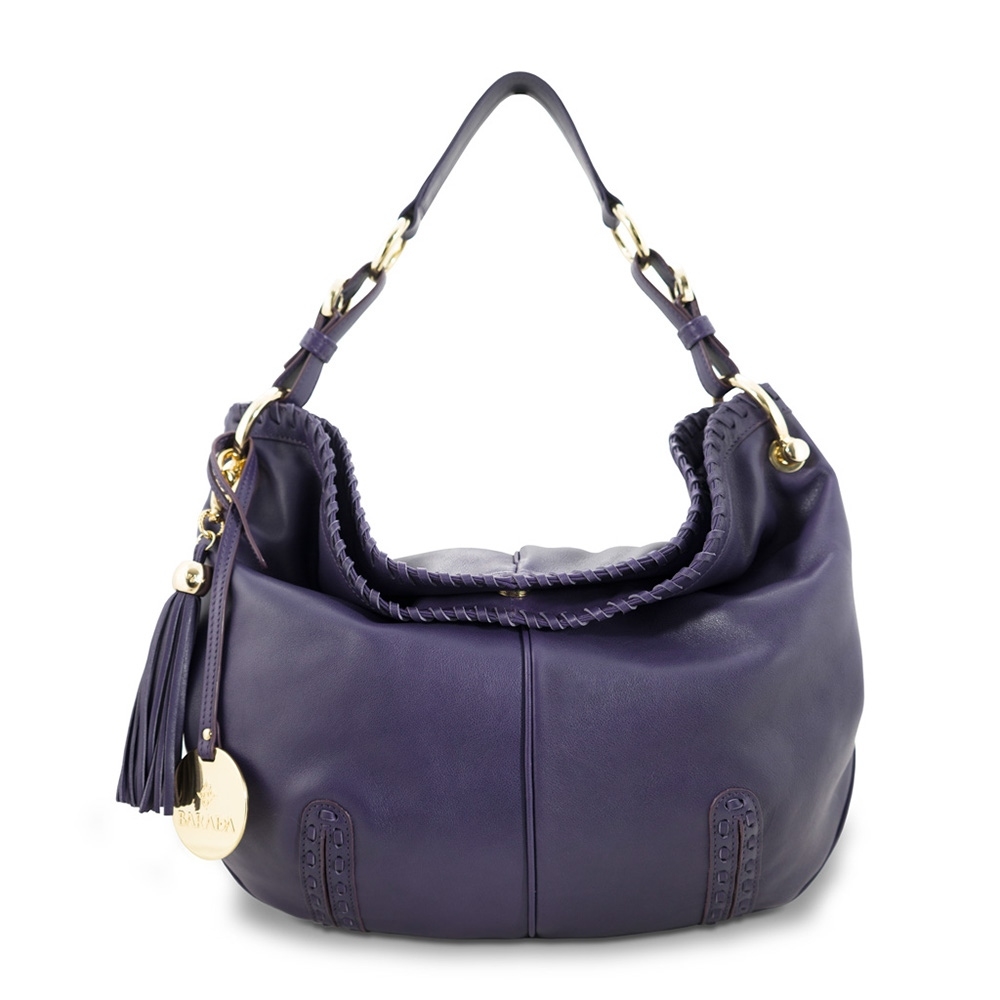 Shoulder Hobo bag from our Duende Mini collection in Calf Leather (antelope finish)