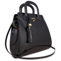 Trapezoid handbag from our Faye collection in Calf Leather (Metallic Patent)