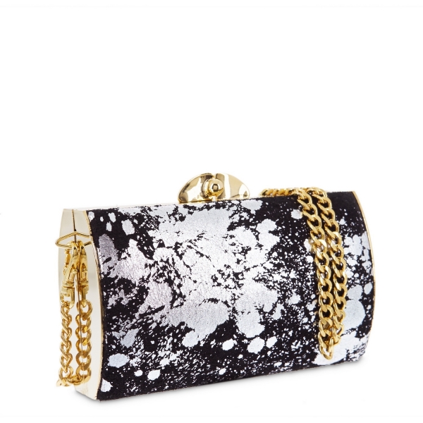 Clutch handbag from Aileen collection in Calf