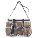 Medium Tote from Alida collection in Calf and rabbit fur