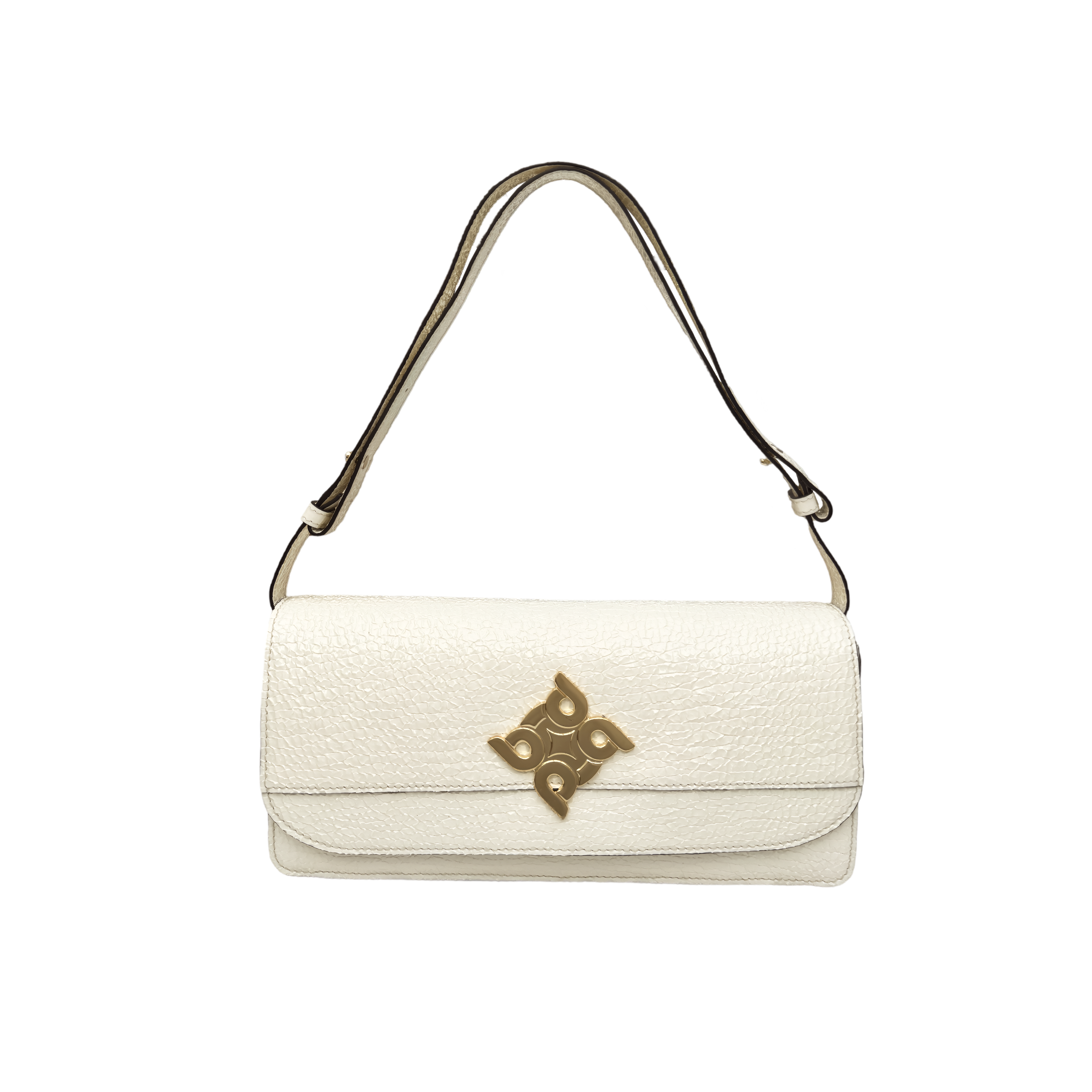Handcrafted baguette bag in goatskin, elegance and exclusivity