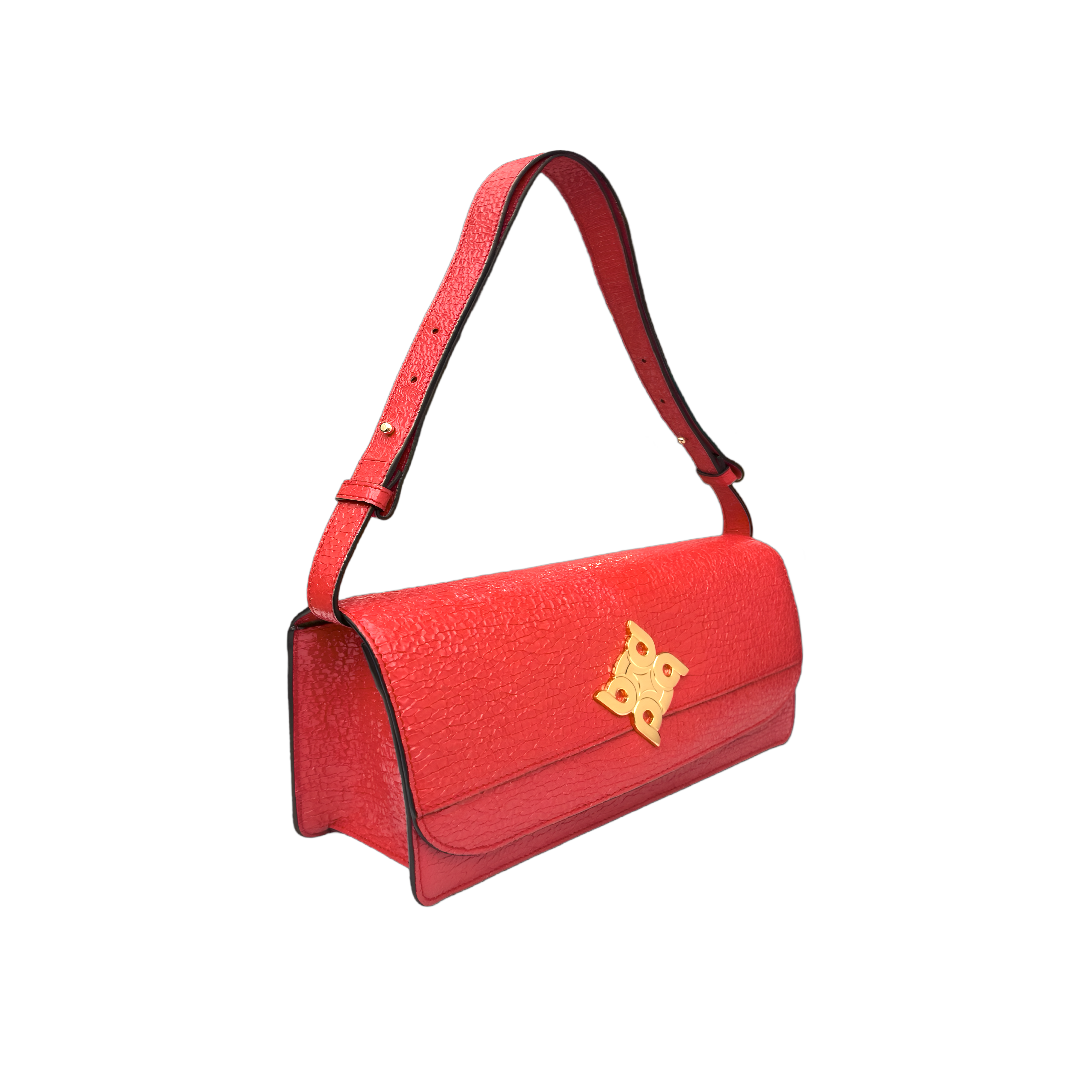 Handcrafted baguette bag in goatskin, elegance and exclusivity