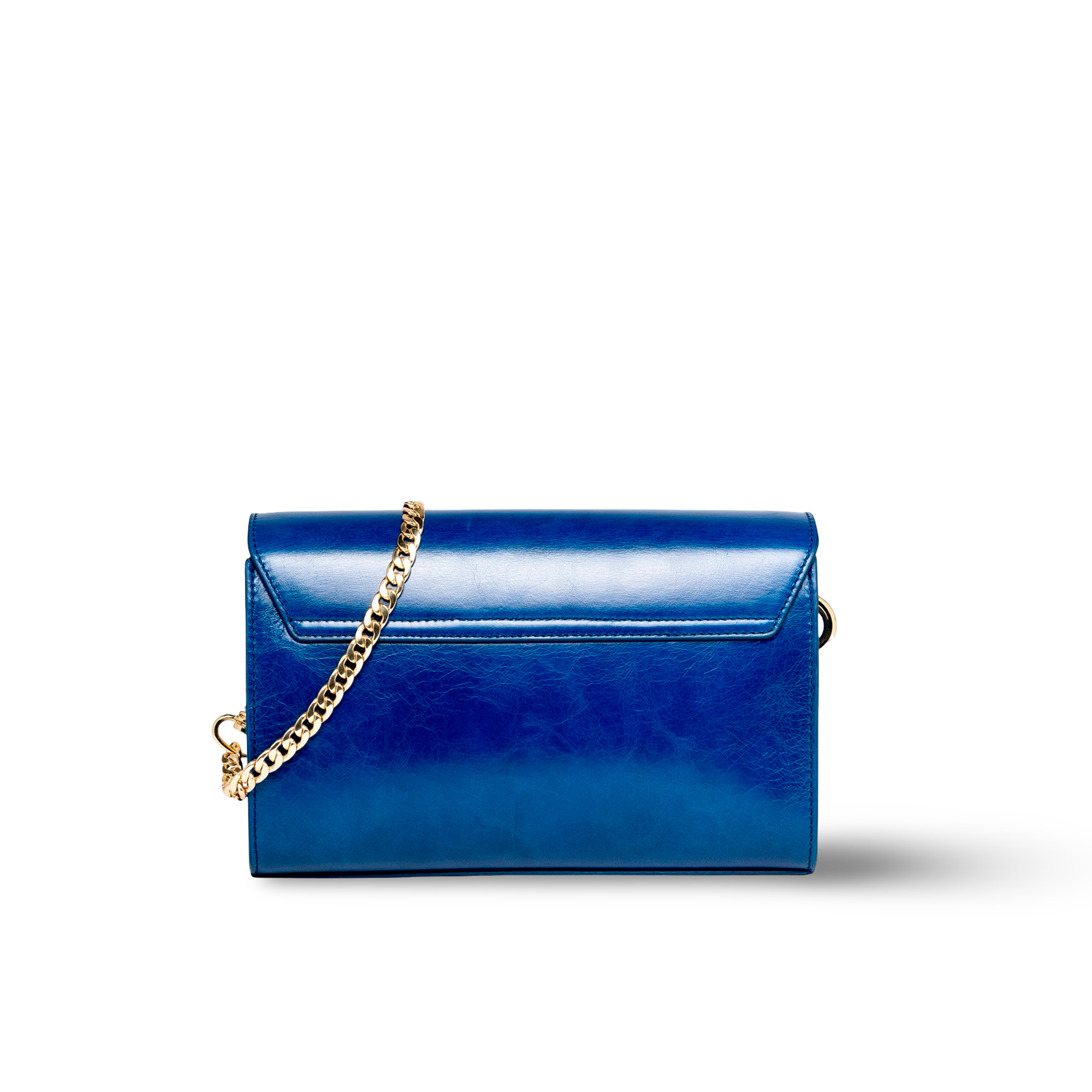 Bolso bandolera en piel vacuno con cadena moderna