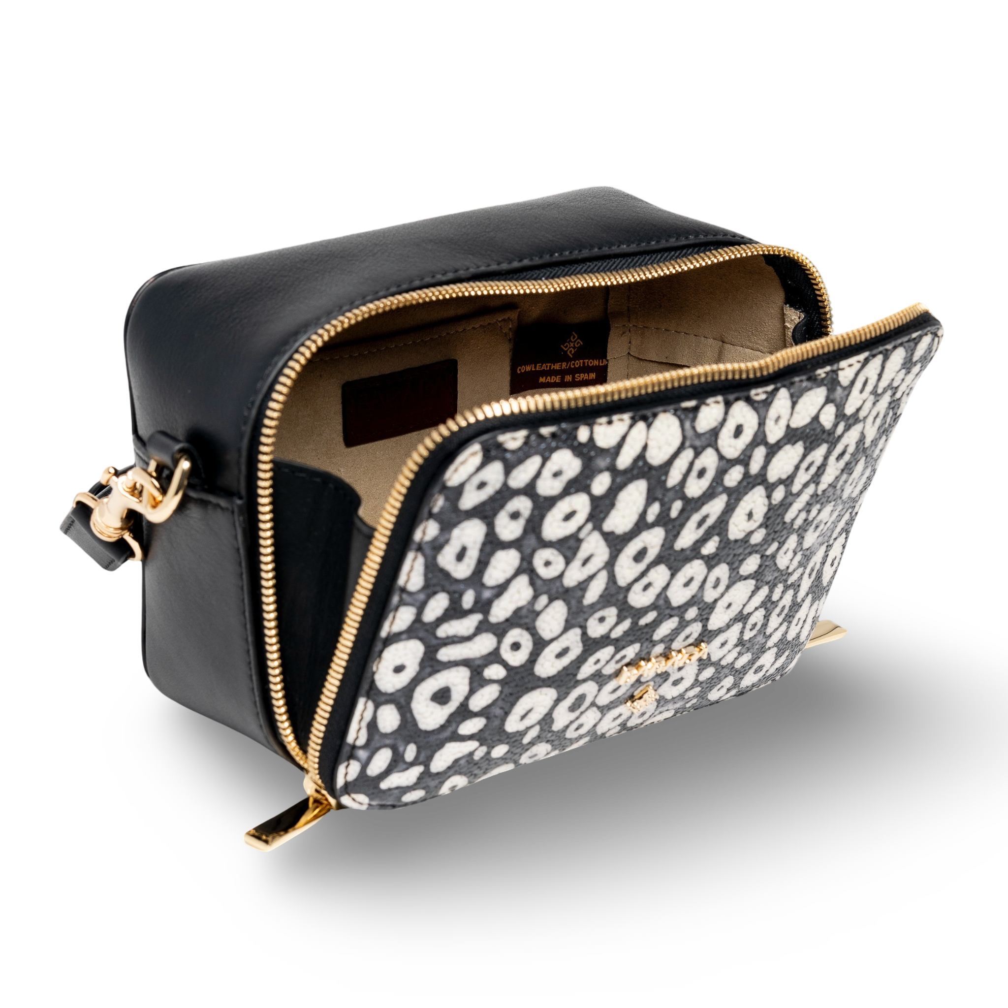 Bolso crossbody bandolera pequeño en piel vacuno de viaje