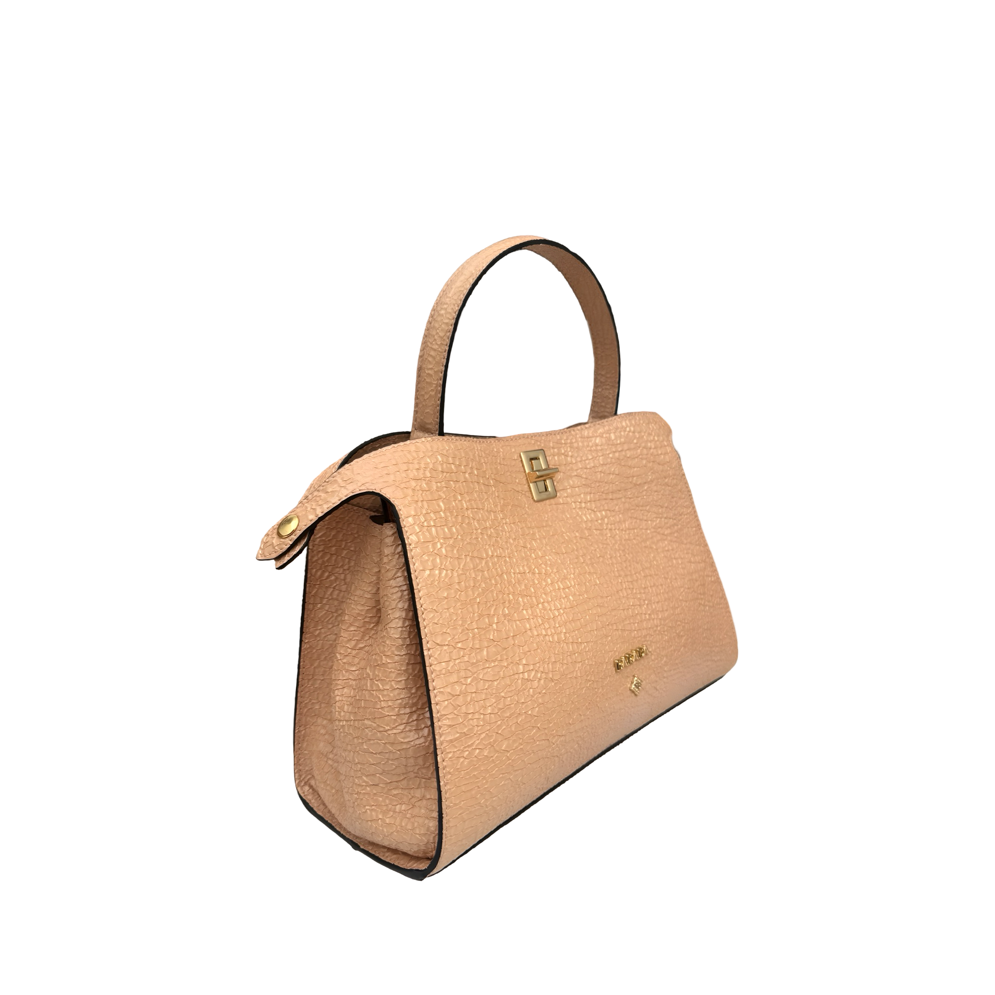 Bolso de mano en cuero de vacuno alta calidad y diseño elegante