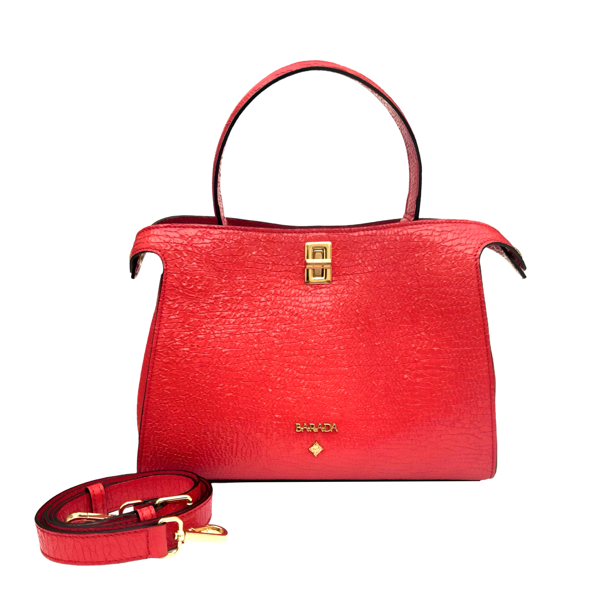Bolso de mano en cuero de vacuno alta calidad y diseño elegante