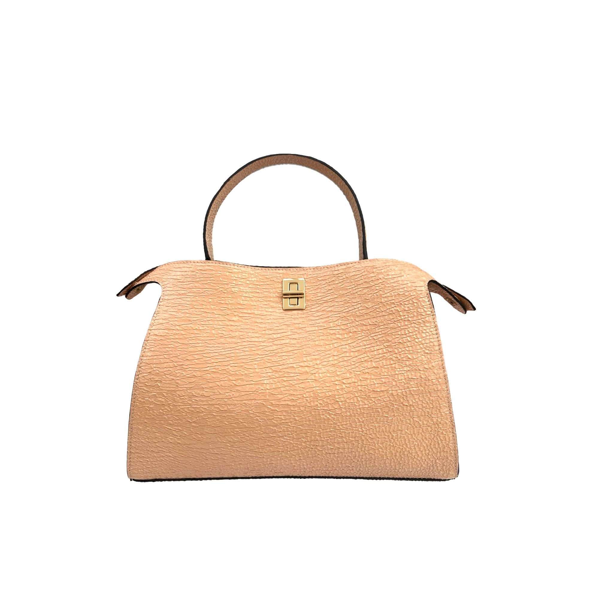 Bolso de mano en cuero de vacuno alta calidad y diseño elegante