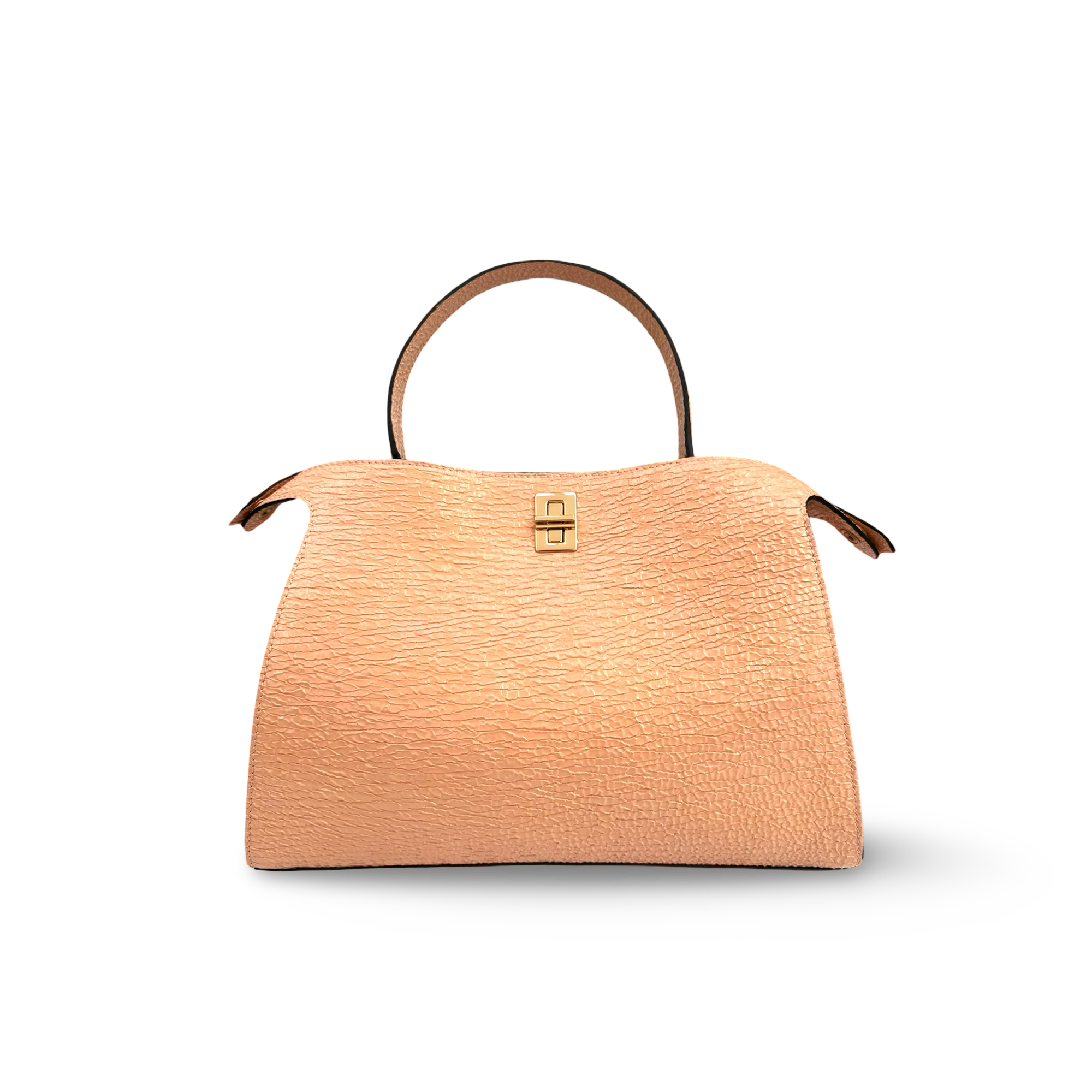 Handbag in high quality cowhide leather and elegant design