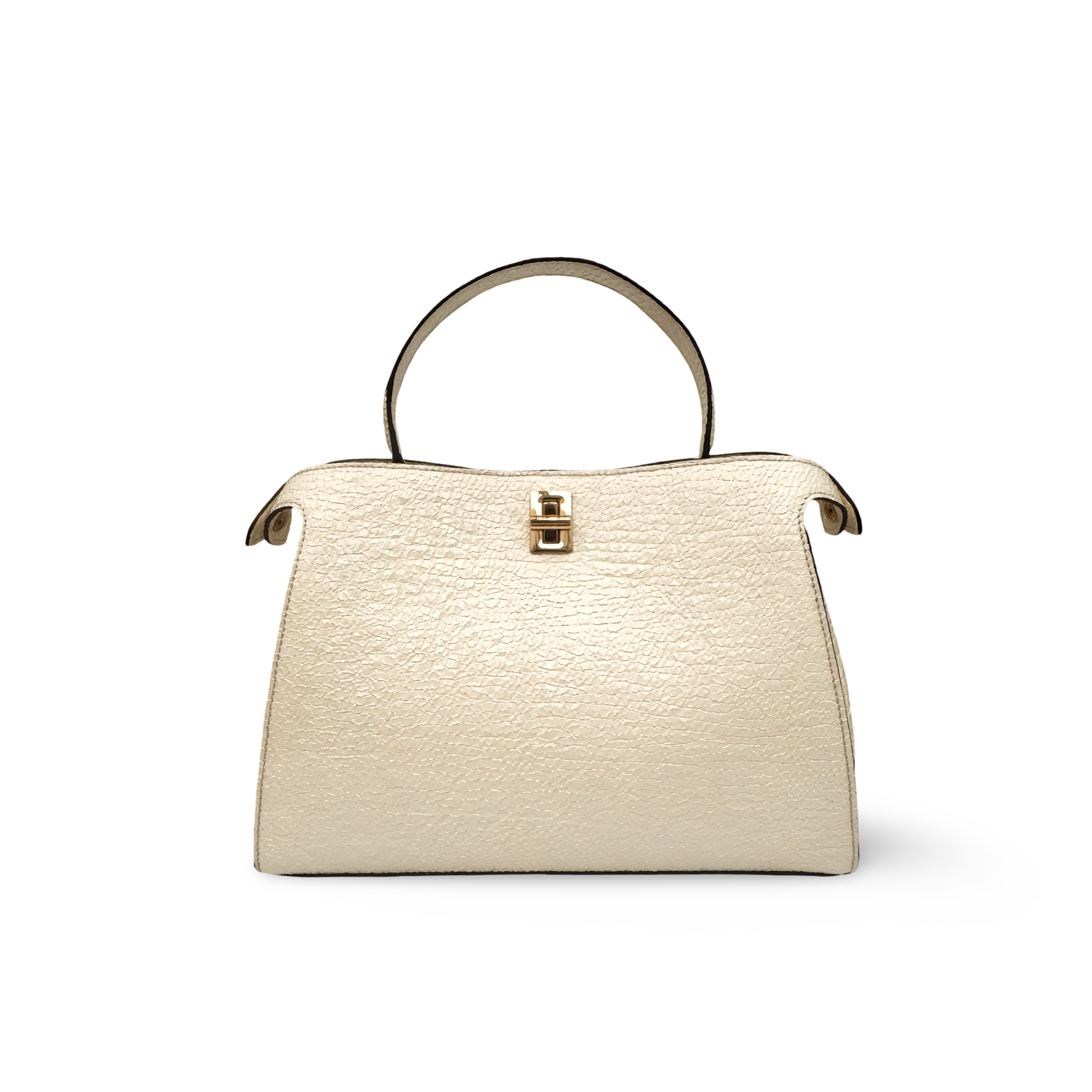 Handbag in high quality cowhide leather and elegant design