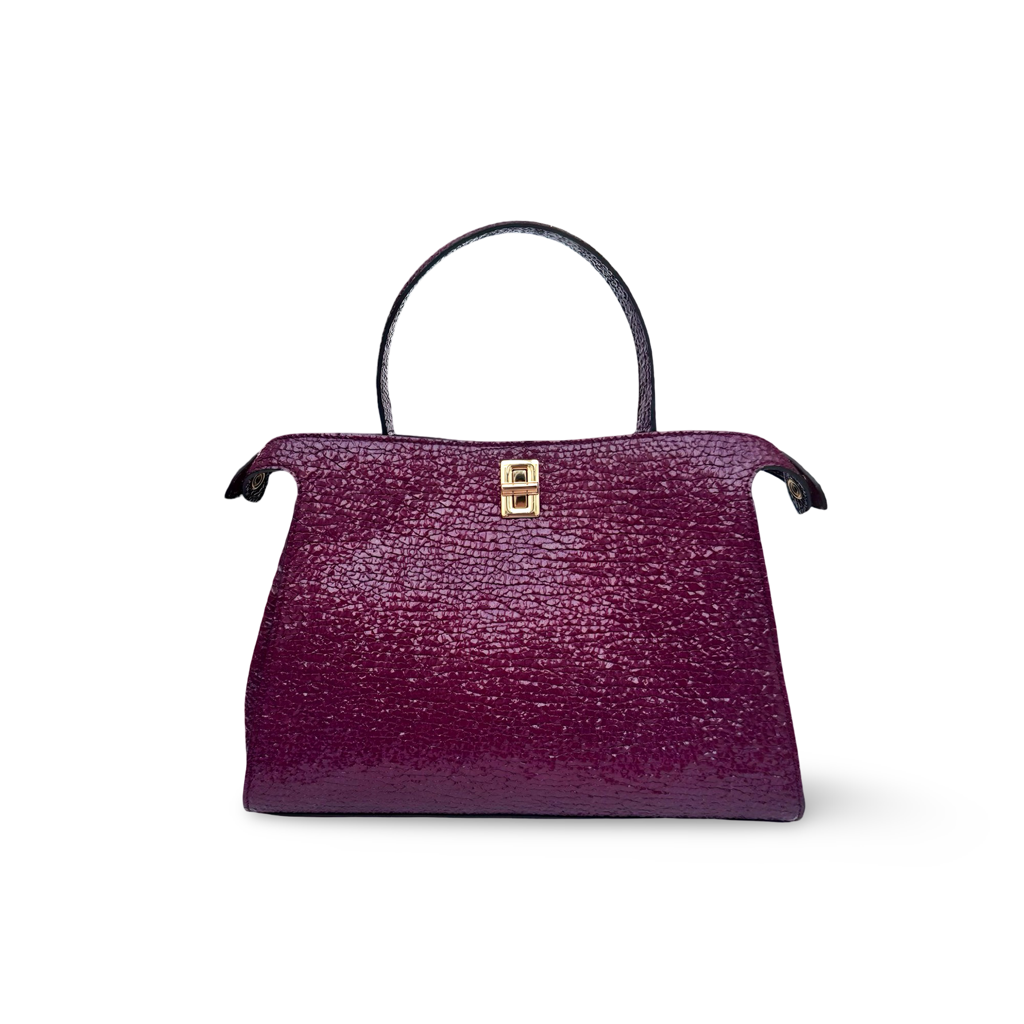 Handbag in high quality cowhide leather and elegant design