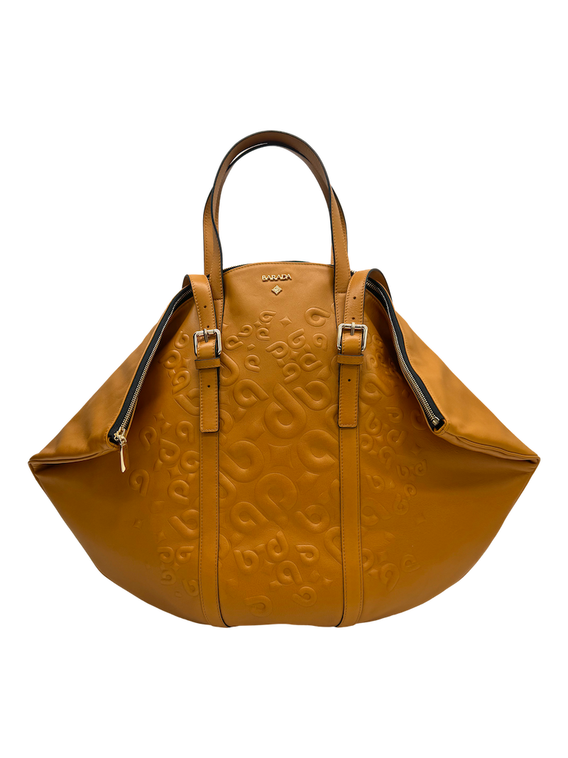 Frontal de Bolso grande de piel para mujer de alta calidad de color albero