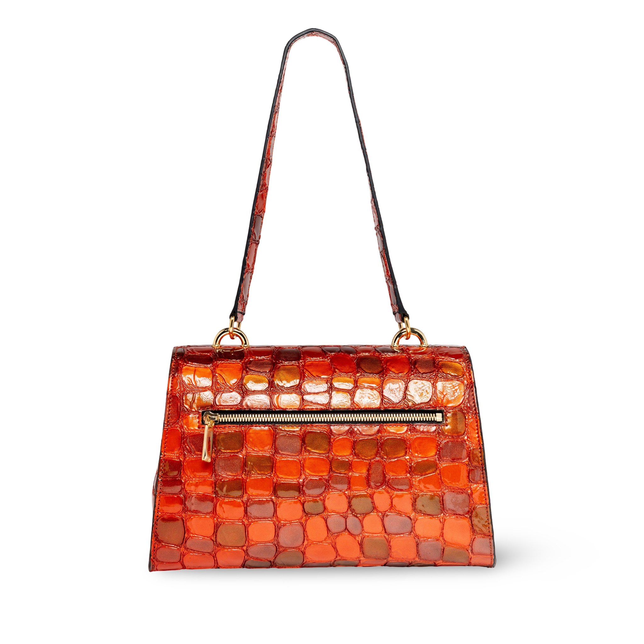 Bolso de hombro en piel caprino diseño moderno y exclusivo