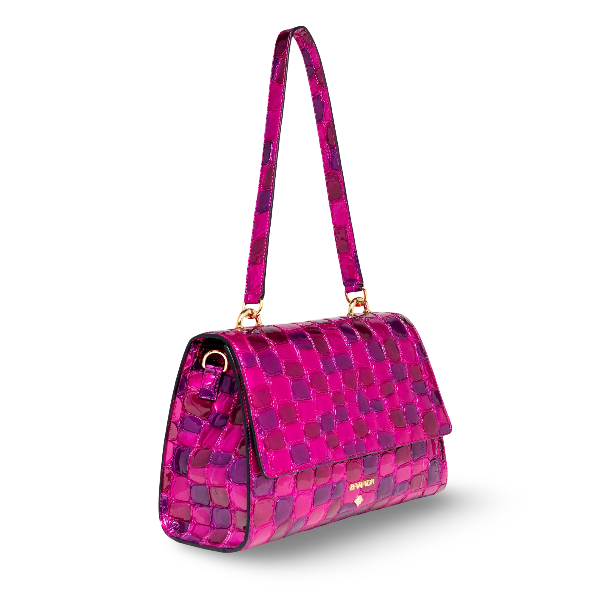 Bolso de hombro en piel caprino diseño moderno y exclusivo