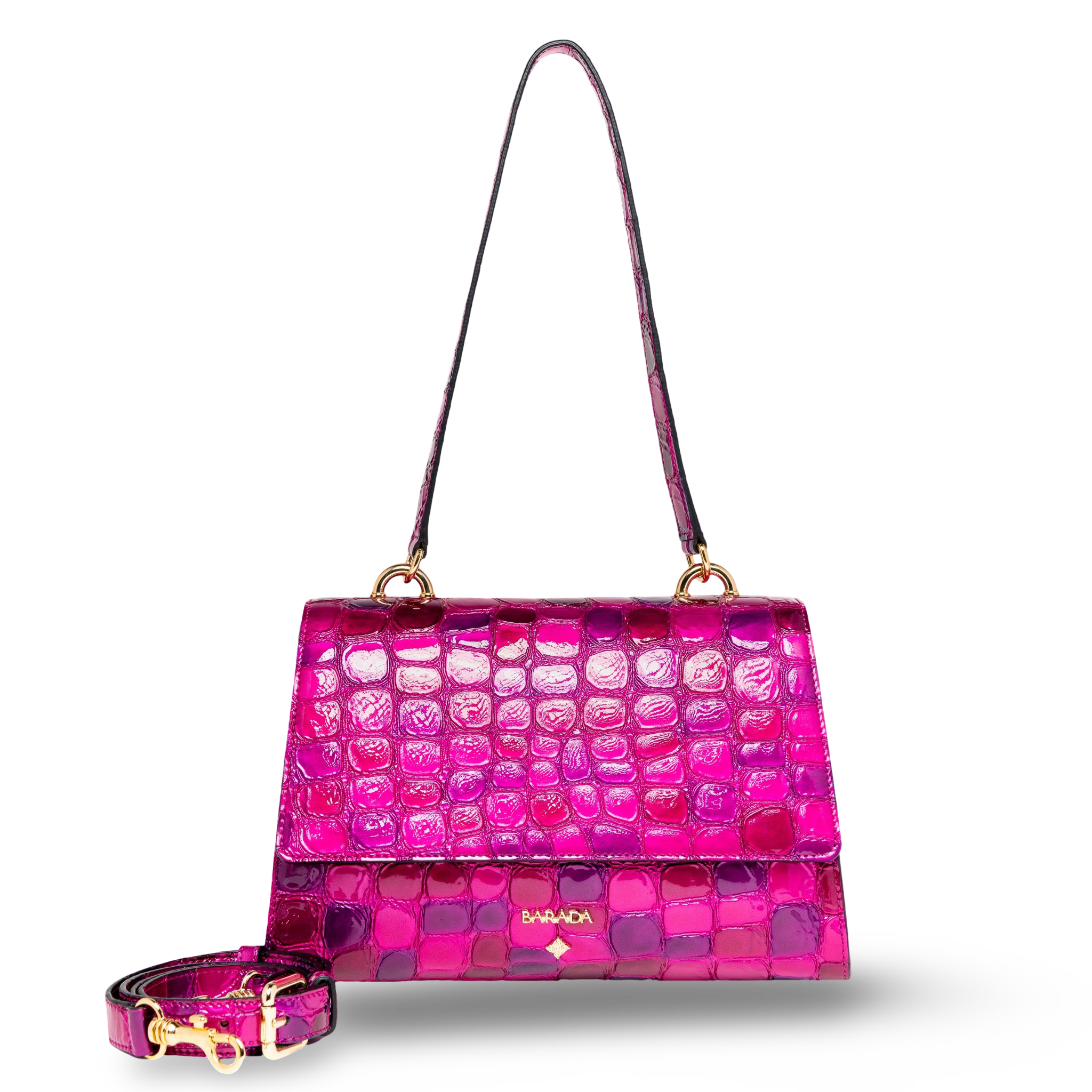 Bolso de hombro en piel caprino diseño moderno y exclusivo