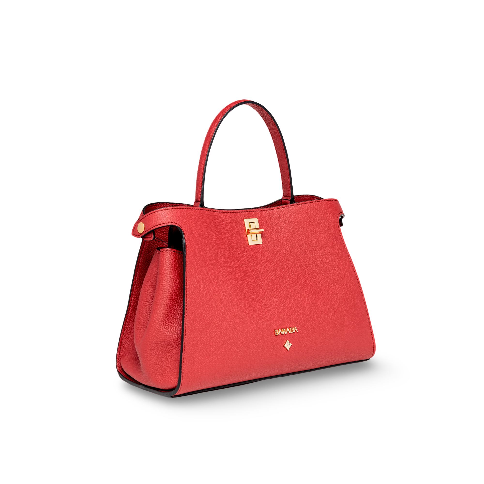 Handbag in high quality cowhide leather and elegant design