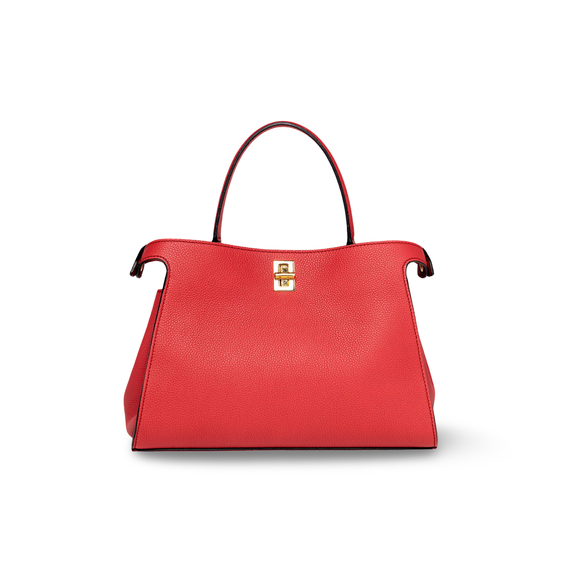 Handbag in high quality cowhide leather and elegant design