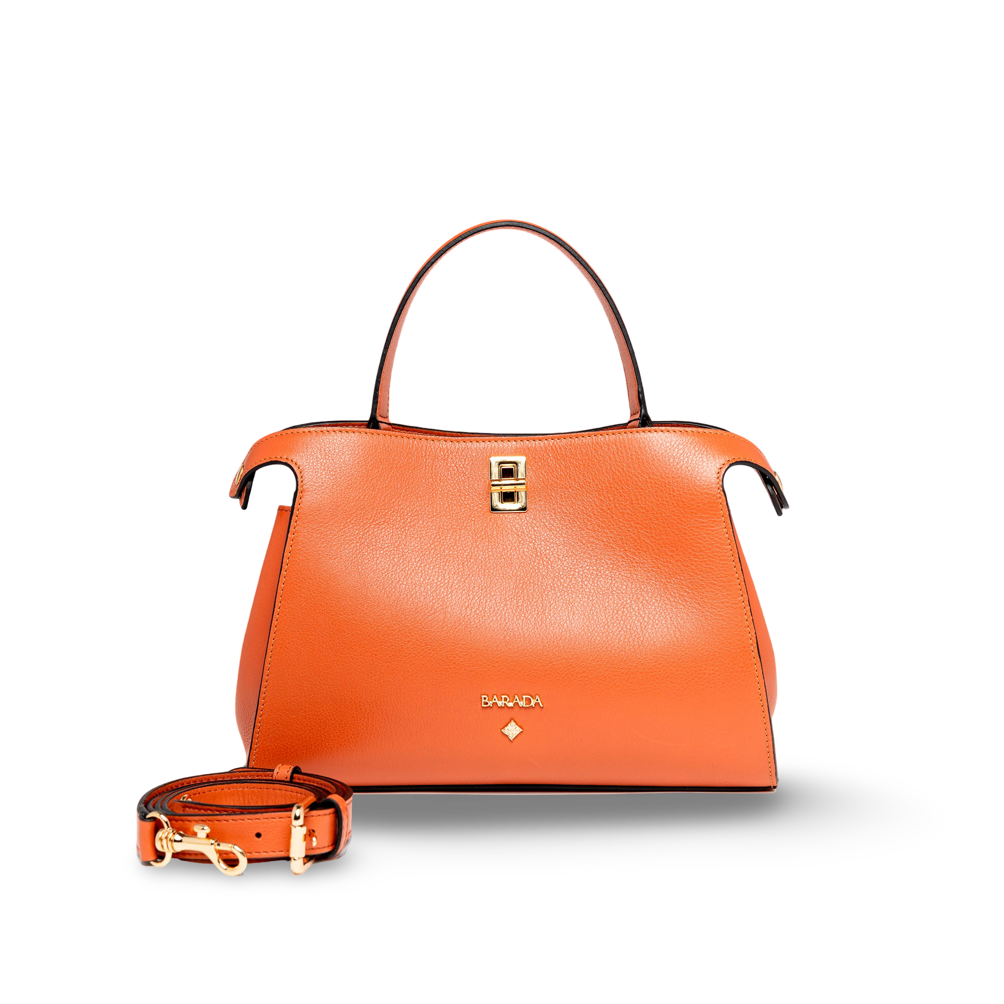 Handbag in high quality cowhide leather and elegant design