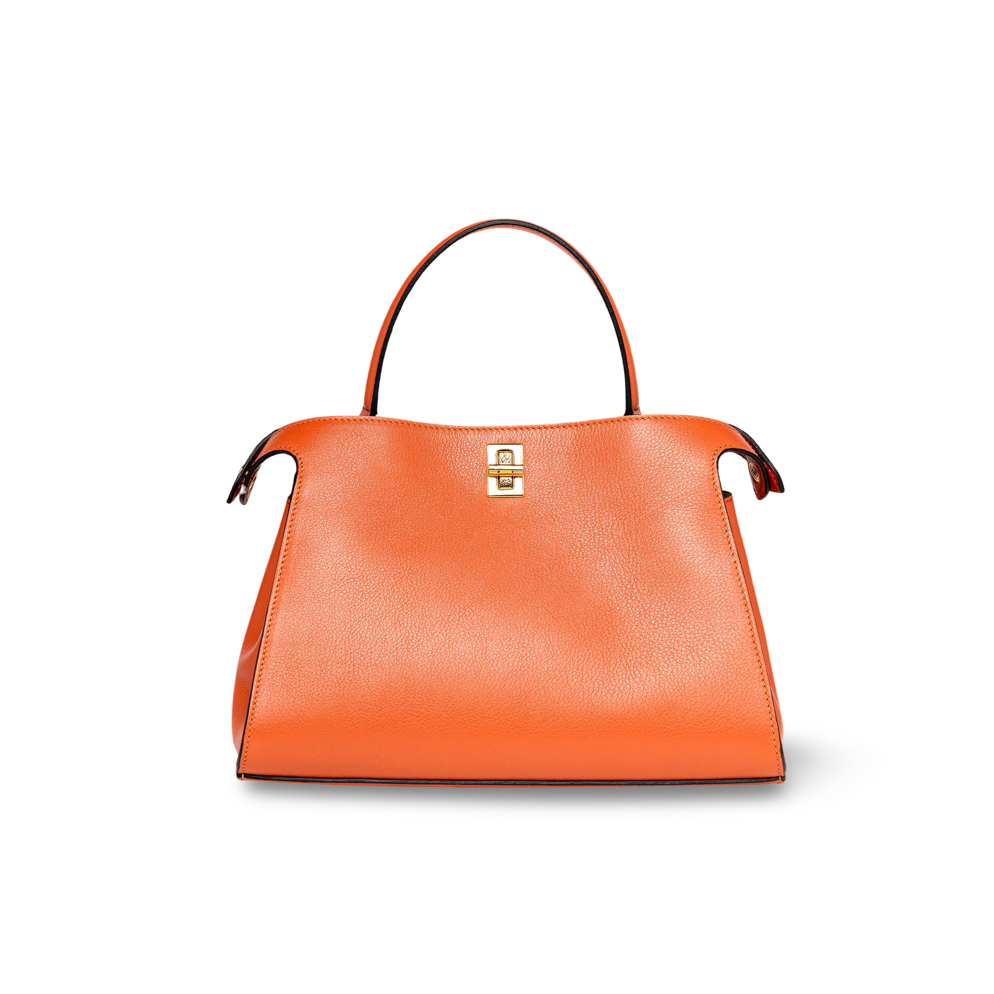Handbag in high quality cowhide leather and elegant design