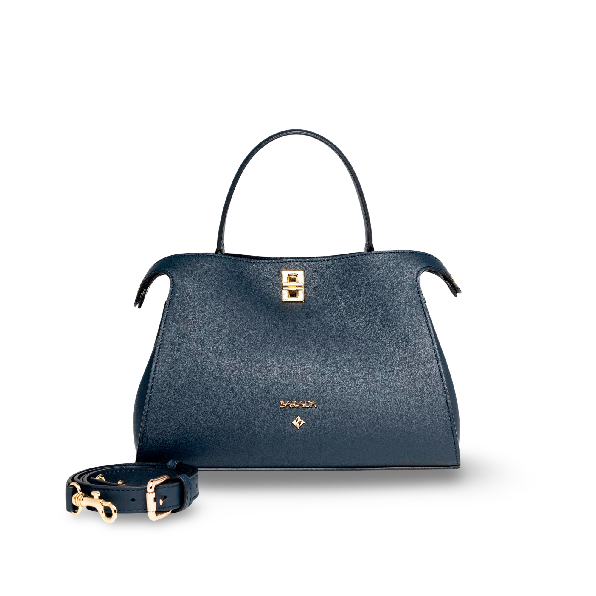 Handbag in high quality cowhide leather and elegant design