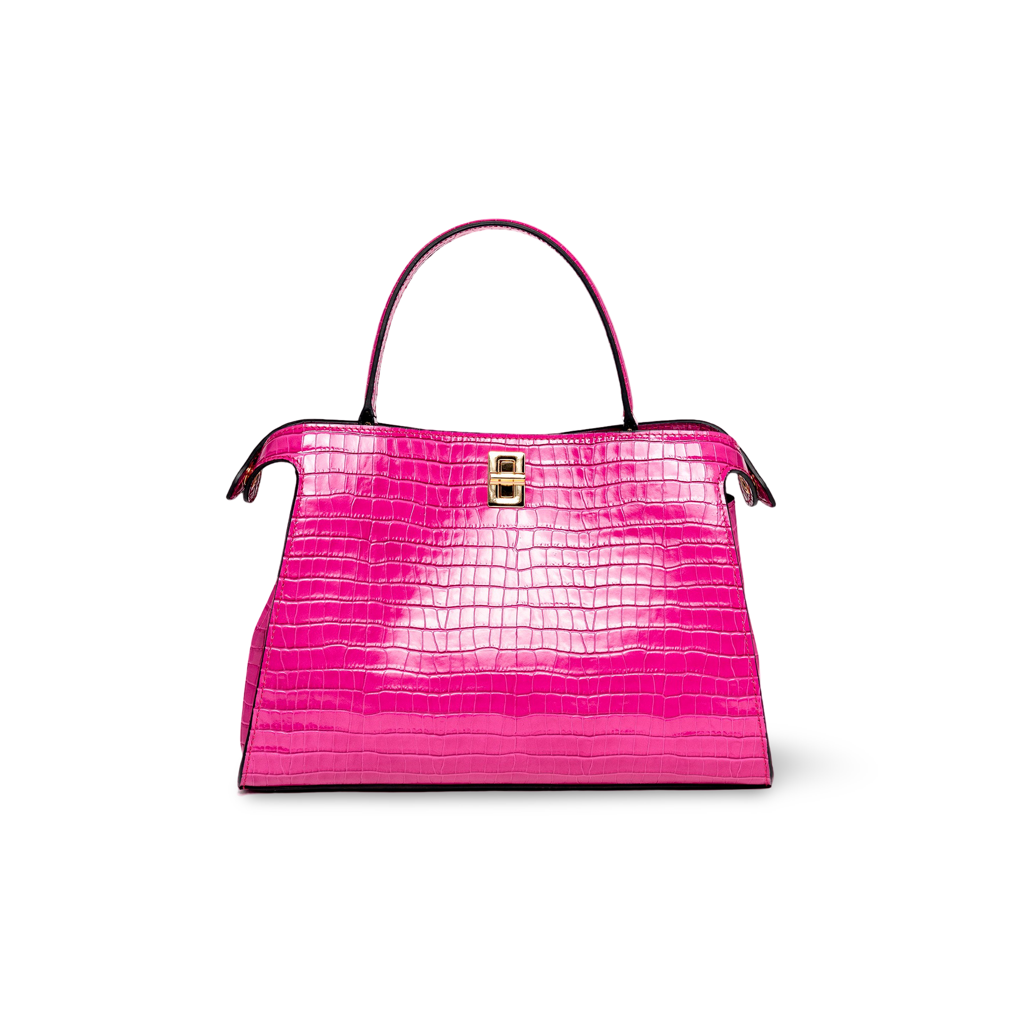 Handbag in high quality cowhide leather and elegant design
